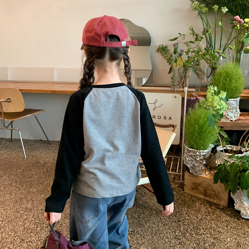 Girls' T-Shirt Long Sleeve Children'S Autumn Base Shirt Girl'S Stylish Autumn Top Trendy - Image 3