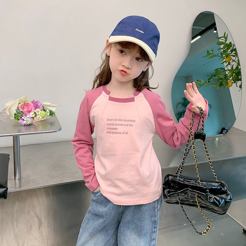 Girls' T-Shirt Long Sleeve Children'S Autumn Base Shirt Girl'S Stylish Autumn Top Trendy - Image 2