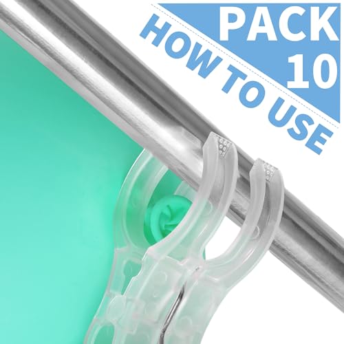 PUGPIU 10 Pack Balloon Arch Clips for Backdrop | Plastic Transparent Spring Clamps | 3.5 Inch Heavy Duty Clip for Backdrop Stand | Birthday Wedding Decoration | Photography Studio | Crafts | Clothing - Image 3