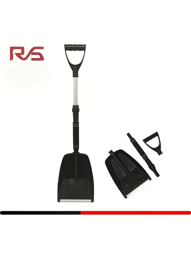 Heavy Duty Black Plastic Car Ice Scraper Detachable Blade Winter Snow Removal Tool - Image 4