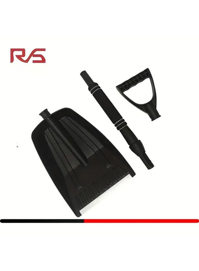 Heavy Duty Black Plastic Car Ice Scraper Detachable Blade Winter Snow Removal Tool - Image 5
