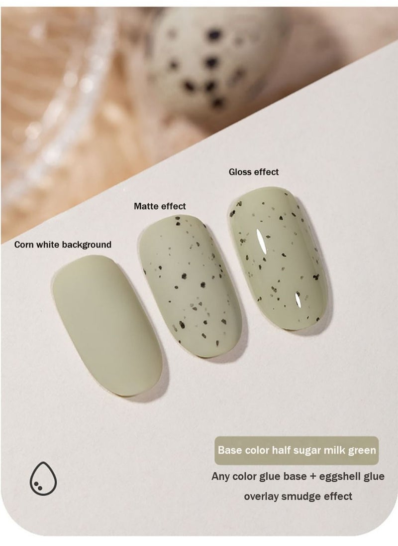 Miss Gooey Egg shell Nail Polish Glue, All-Match Spot Phototherapy Texture Glue  - Image 2