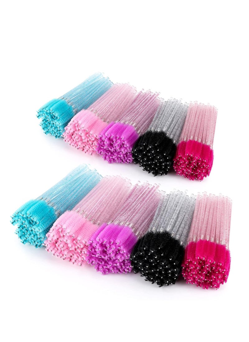 Tbestmax Tbestmax 1000 Disposable Mascara Wands Eyelash Brush Spoolies for Eyebrow Eye Lash Extension Colorful  - Image 1