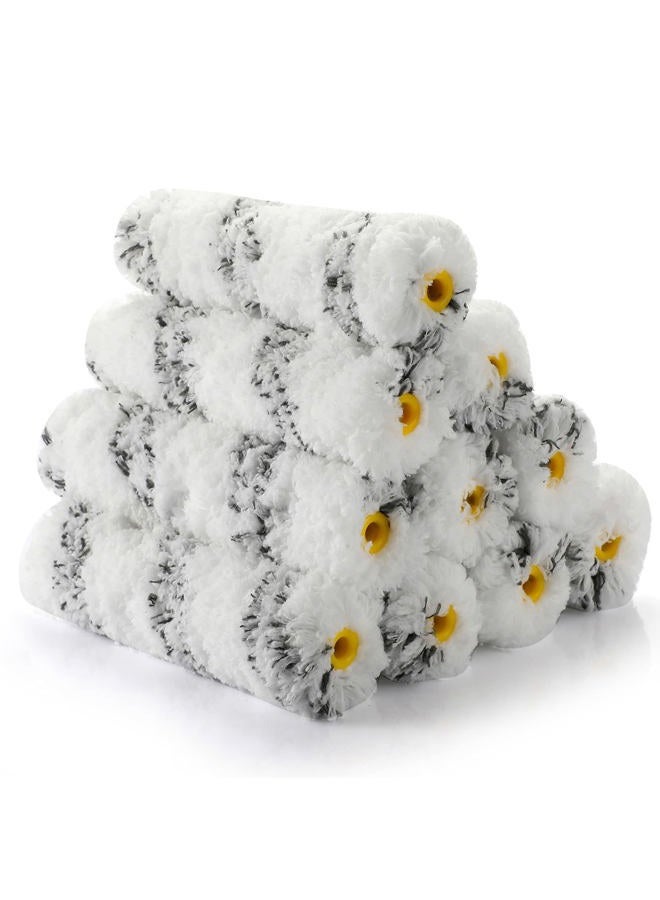 KUPOO Paint Roller 6 Inch 3/8 in Roller Naps,High-Density Microfiber Mini Roller with Frame,11 Piece Small Paint Roller Tool Kit for Oil and Water Based Paints, House Painting Supplies & DIY Craft Use - Image 2