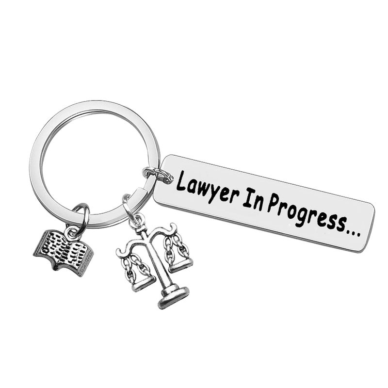Baipilu Future Lawyer Gifts Keychain Law School Graduation Gifts Attorney Jewelry for Law Student Keychain New Attorney Present Jewelry Birthday Appreciation Retirement Present Keyring - Image 1