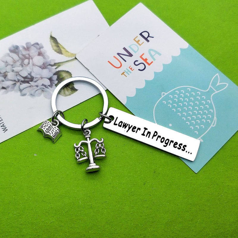 Baipilu Future Lawyer Gifts Keychain Law School Graduation Gifts Attorney Jewelry for Law Student Keychain New Attorney Present Jewelry Birthday Appreciation Retirement Present Keyring - Image 4