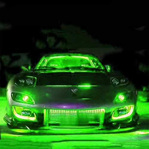 AUTOFRILL car accessories 4 Pcs Universal Patch Light Fancy Light for Bike Car Led Light car light interior bike light Body Lights for Car Motorbike Van Truck (Green) - Image 4