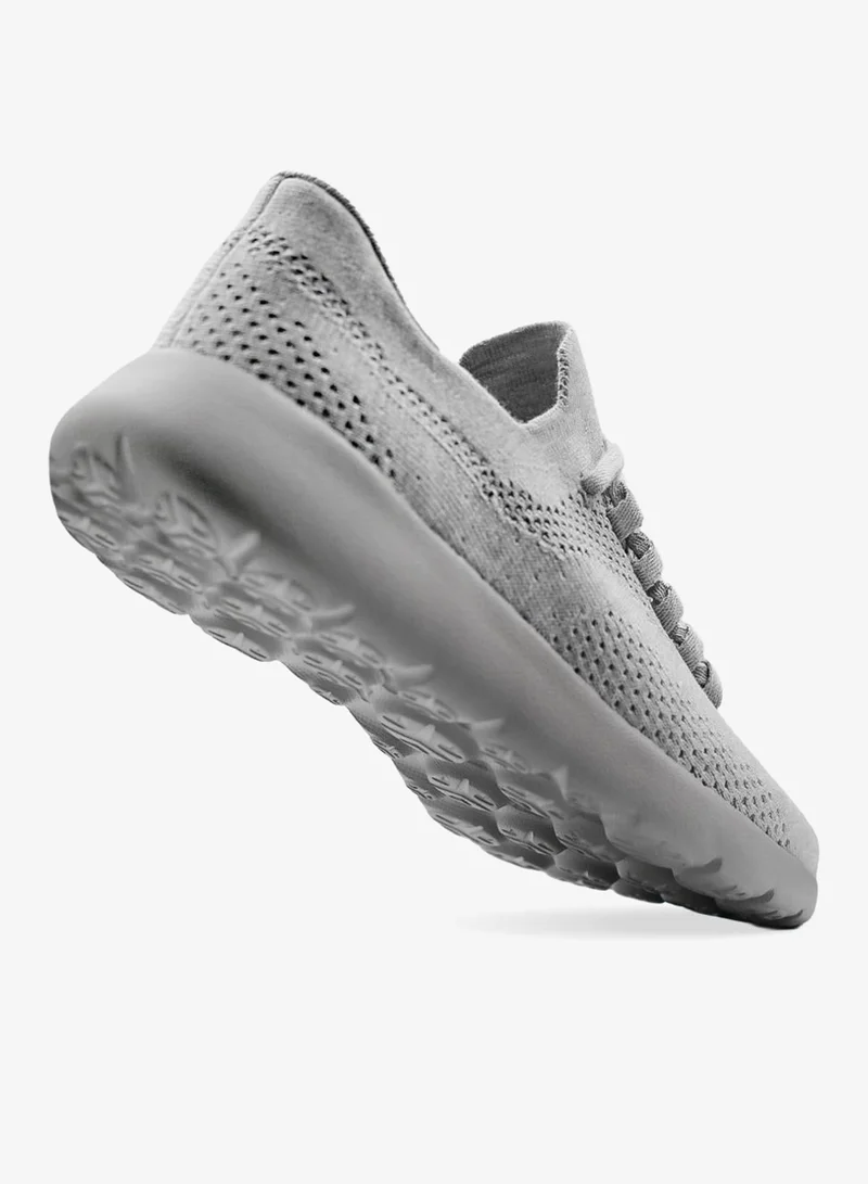 Duozoulu Light Grey Cloud Joy Silk Wool Trainer Low-Top Sneakers  | Best Price UAE