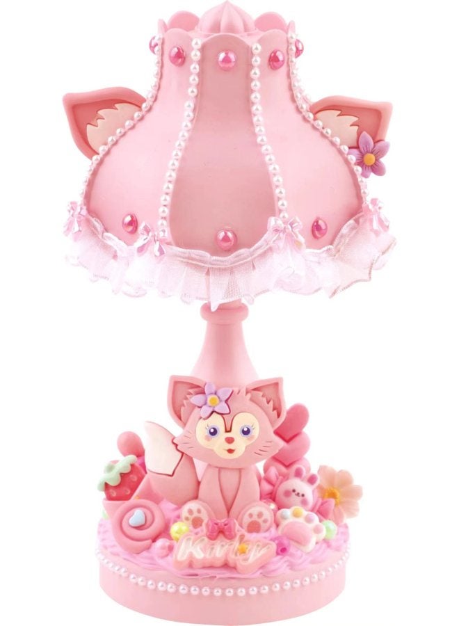 DIY Cream Glue Small Table Lamp Retro Nightlight Creative Handmade Cartoon Jewelry Decorations Girl Toys-Specifications:Meng Chong Small Table Lamp Ling Nana  - Image 1