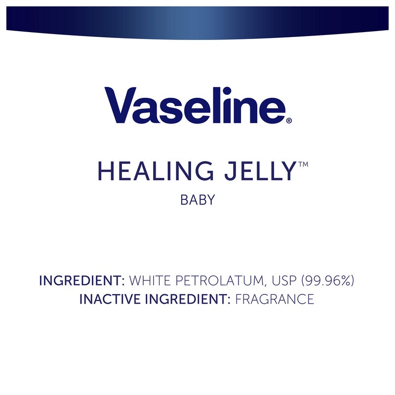 Vaseline Healing Jelly Petroleum Jelly For Diaper Rash Moisturizer For Baby Hypoallergenic Skin Protectant 2.89 oz - Image 2