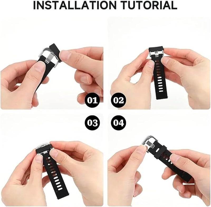 20mm Silicone Watch Band Retainer Loops 40pcs Waterproof Security Holder For Sport Watches - Image 5