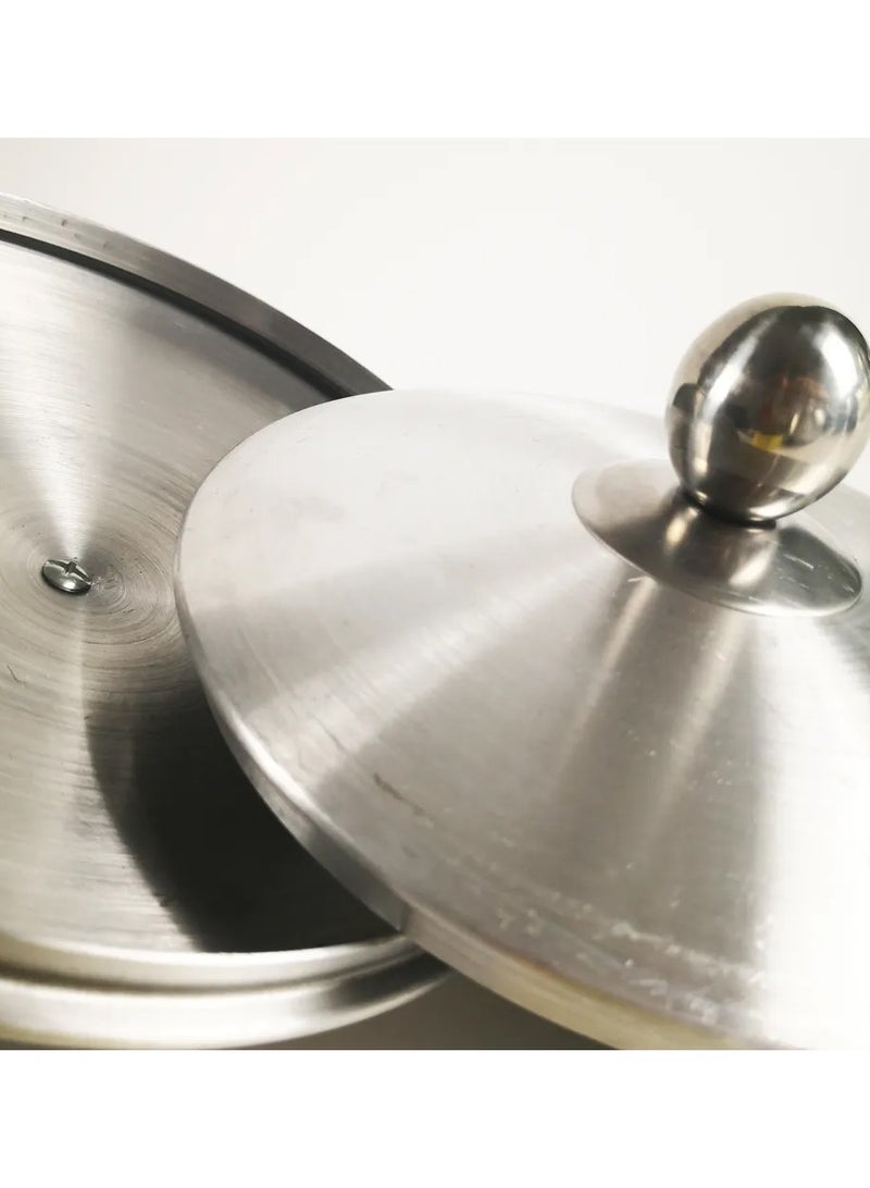 DubaiGallery 5-Piece Aluminum Pot Set Silver - Image 4