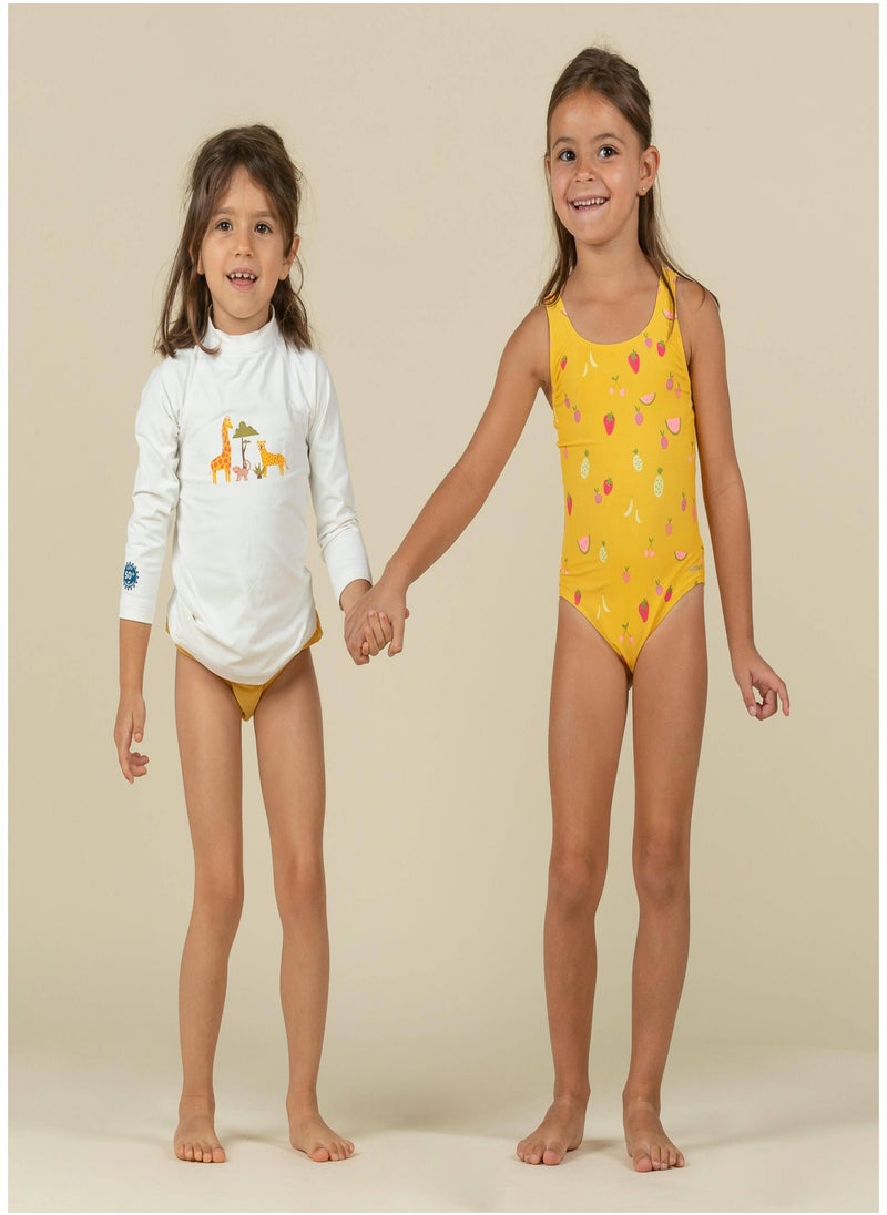 NABAIJI NABAIJI by DECATHLON, Baby Anti-UV Long-Sleeved T-Shirt Sun Protection & Soft SAVANNAH Print  - Image 3