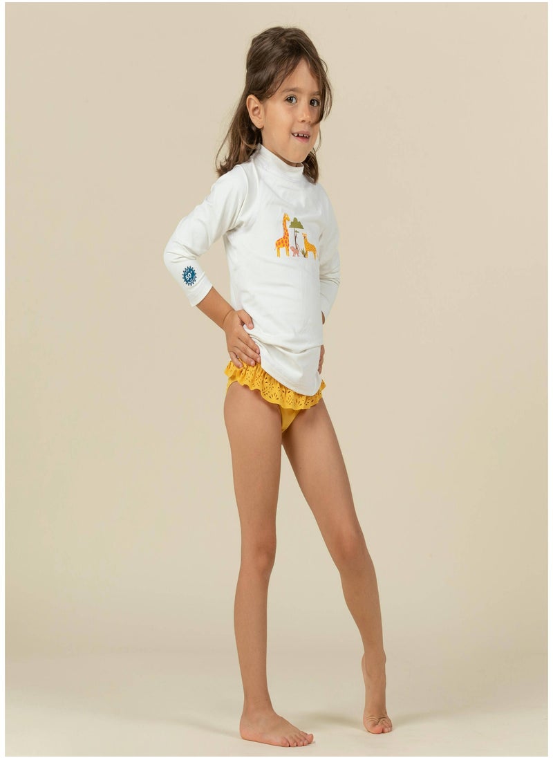 NABAIJI NABAIJI by DECATHLON, Baby Anti-UV Long-Sleeved T-Shirt Sun Protection & Soft SAVANNAH Print  - Image 2