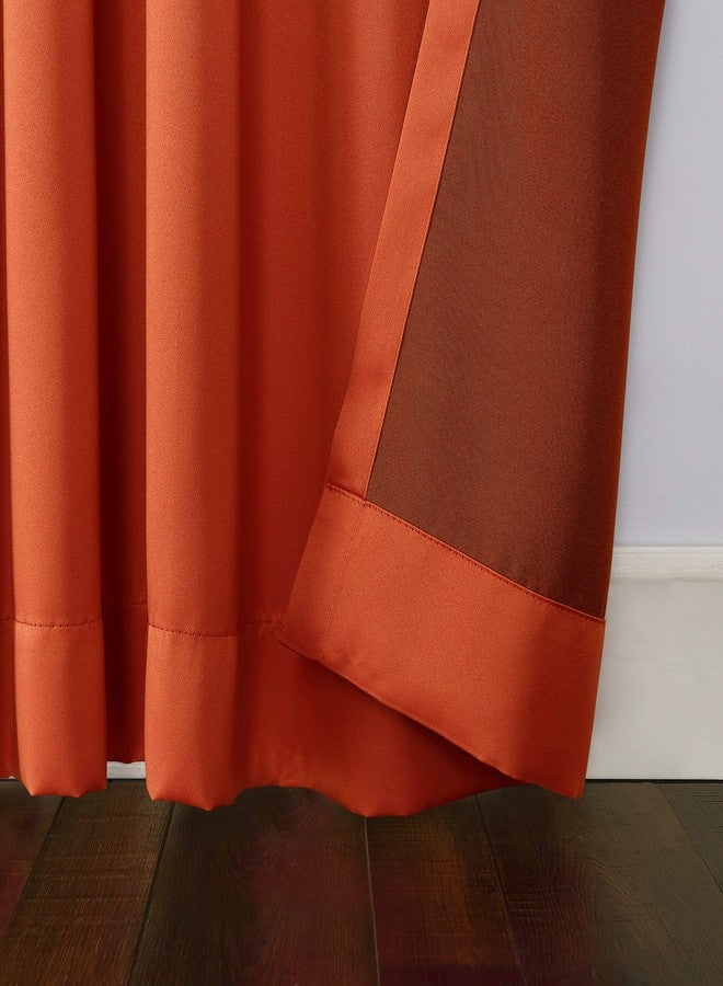 Sun Zero Becca Energy Efficient Grommet Curtain Panel, 40" x 95", Tangerine - Image 3