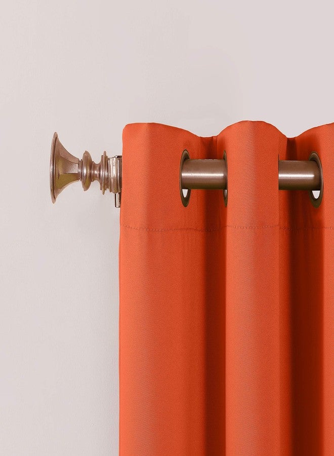 Sun Zero Becca Energy Efficient Grommet Curtain Panel, 40" x 95", Tangerine - Image 2
