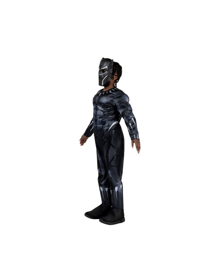 Jazwares MARVEL Boys Deluxe Black Panther Costume, Kids Superhero Halloween Costume, Child - Officially Licensed Medium - Image 4