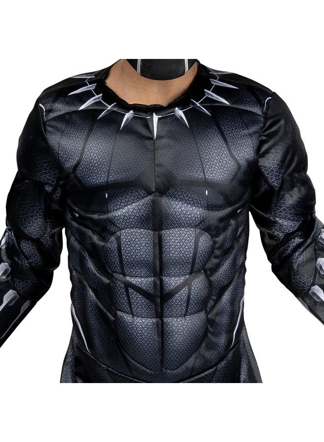 Jazwares MARVEL Boys Deluxe Black Panther Costume, Kids Superhero Halloween Costume, Child - Officially Licensed Medium - Image 2