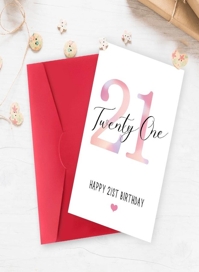 IDU 21st Birthday Card for Her,21st Birthday Gifts & Decorations for Women & Female,21 Year Old Birthday Gifts Card for Girl Sister Daughter Friend Bestie - Image 4