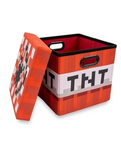 General Minecraft TNT Block-38cm Lid Storage Container, Foldable Fabric Container, Cube Organizer with Handles, Shelf Compartments, Cabinets  - Image 2