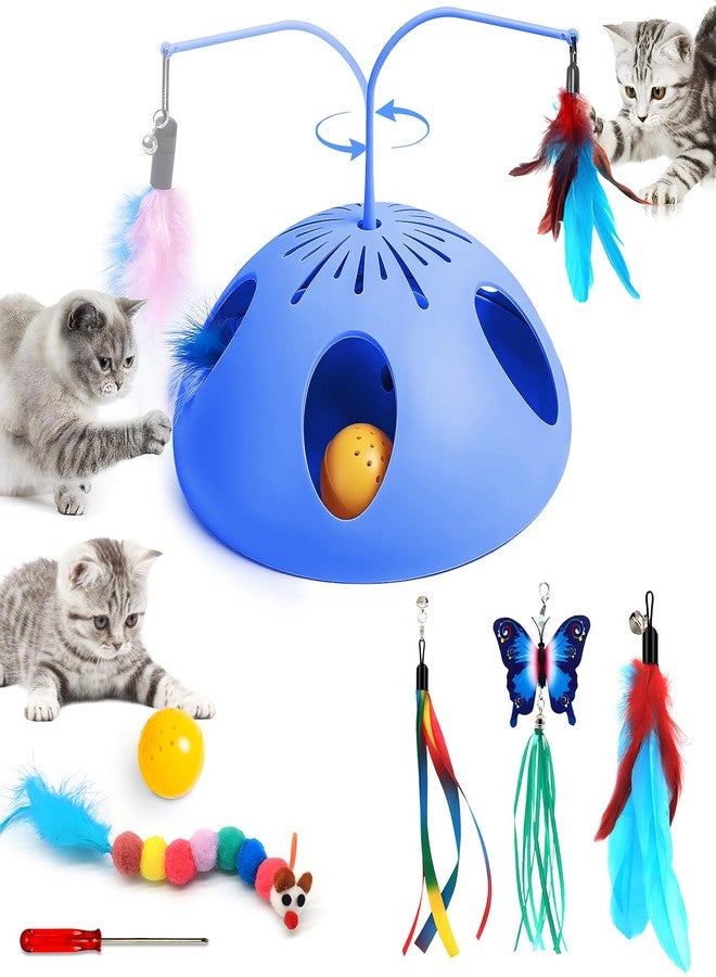 SEARART Cat Toys for Indoor Cats Interactive Cats Toy Kitten feathertoy; Trackball, Cat Tunnel Kitty Toys for Multi-cat Family - Image 1