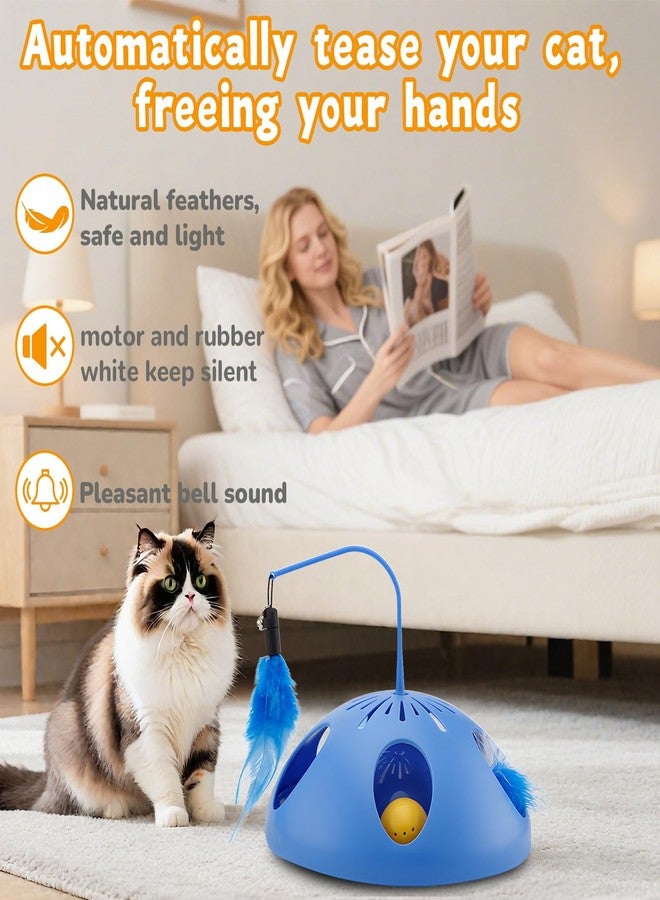 SEARART Cat Toys for Indoor Cats Interactive Cats Toy Kitten feathertoy; Trackball, Cat Tunnel Kitty Toys for Multi-cat Family - Image 4