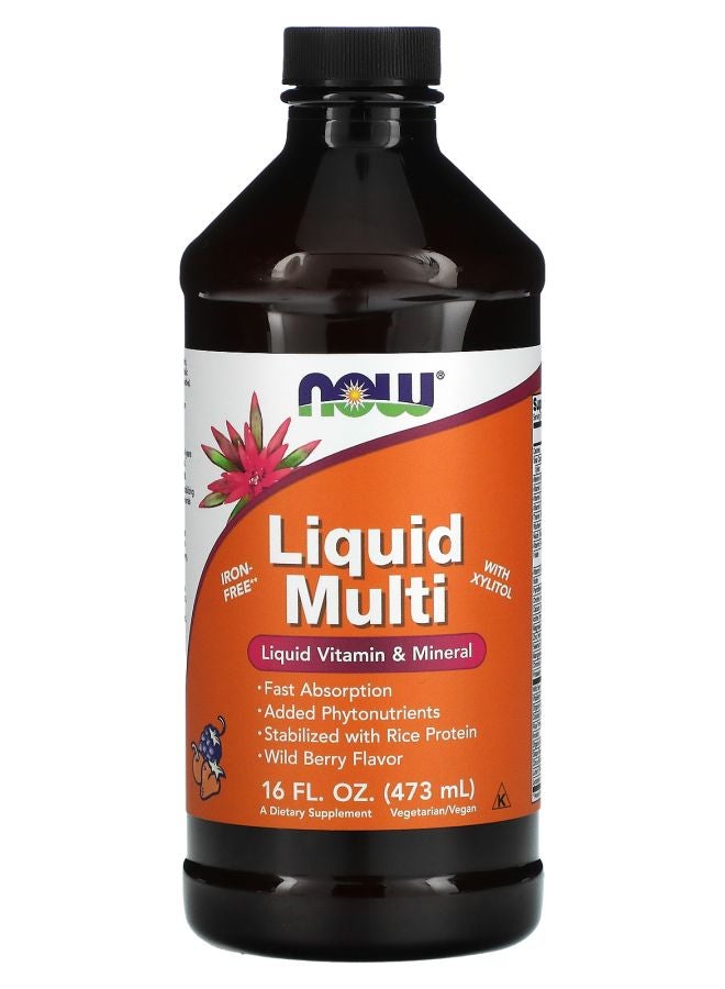 now Liquid Multi Wild Berry 16 fl oz (473 ml)
