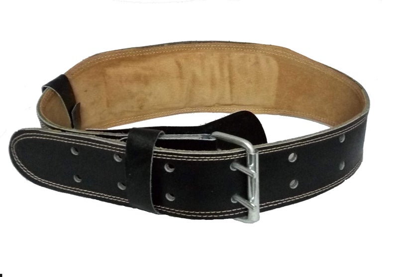 Tima Gym Belt with Steel Roller Buckle Foam Padded Black (Small (Fits 23-29 Inches)) - Image 3