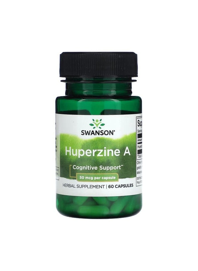 Huperzine A, 50 mcg, 60 Capsules