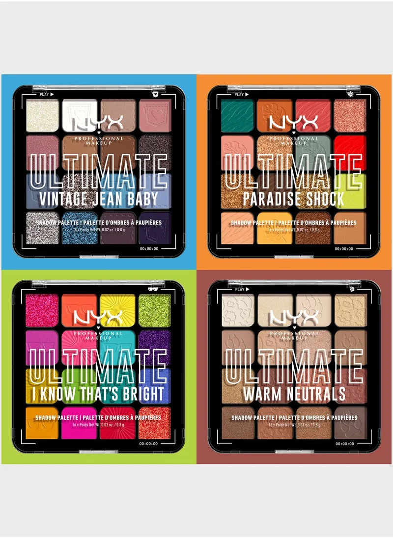 NYX PROFESSIONAL MAKEUP Ultimate Shadow Palette - Warm Neutrals