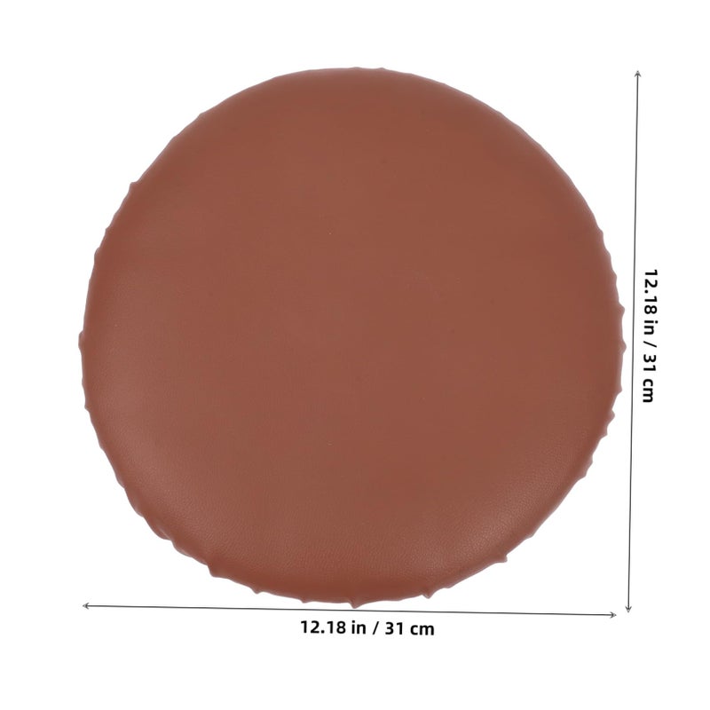 Brown Round Bar Stool Covers Outdoor Furniture Seat Protector - Image 3