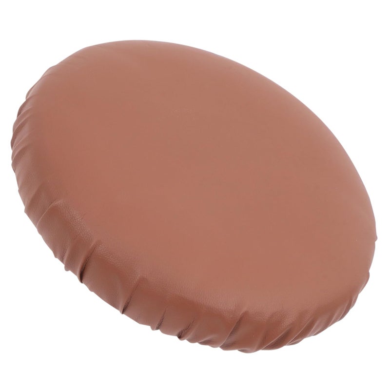 Brown Round Bar Stool Covers Outdoor Furniture Seat Protector - Image 2