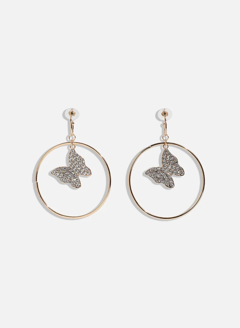 SOHI Charming Swirls Playful Artificial Drop Earring Jewellery