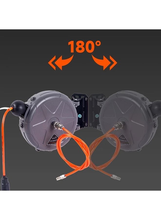 أزرق 236 بوصة بكرة خرطوم هواء قابلة للسحب حائطية موصل سريع لضاغط الهواء - Image 5