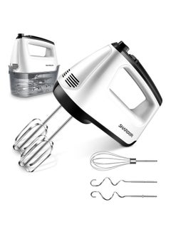 SHARDOR 400W 6 Speed Turbo Hand Mixer with Snap -On Storage Case for Kitchen