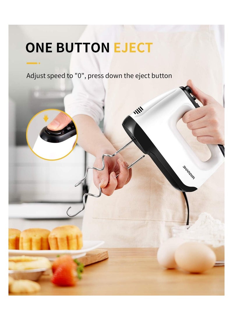 SHARDOR - SHARDOR 400W 6 Speed Turbo Hand Mixer with Snap -On Storage Case for Kitchen - Image 1