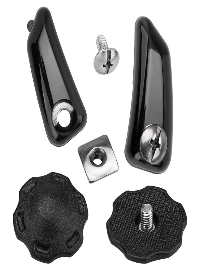 ArrogantF Football Helmet Thumb Screws and Chinstrap w/Screws and T-Nuts Compatible with Riddell SpeedFlex, Keep for Speedflex Youth Football Helmet Chinstrap Stabilization System to Reduce Head Injury 2 Pack - Image 1
