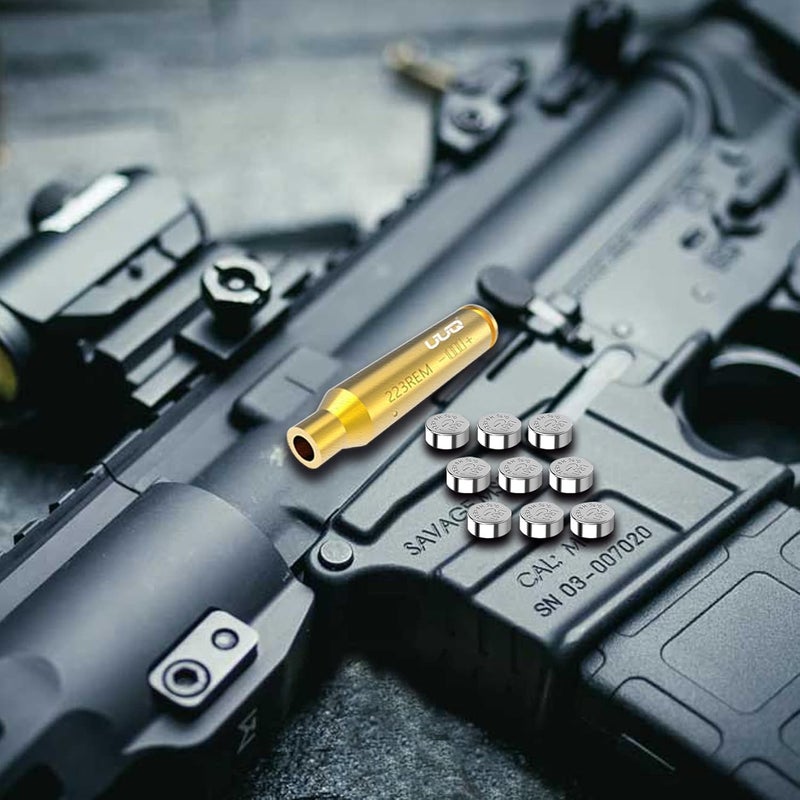 UUQ Red/Green Laser Bore Sight 9mm/.223Rem/5.56Nato Cal/.243 308/12 Gague Boresighter Red/Green Dot Beam Bore Sighter for Pistol Shotgun Rifle - Image 5