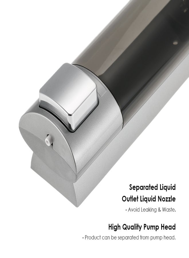 شوانجديان موزع صابون يدوي مع شريط رغوي مزدوج الجوانب مثبت على الحائط، موزع شامبو سائل، جل استحمام، منظف لليدين، موزع غسول للحمامات والفنادق 200 مل - Image 2