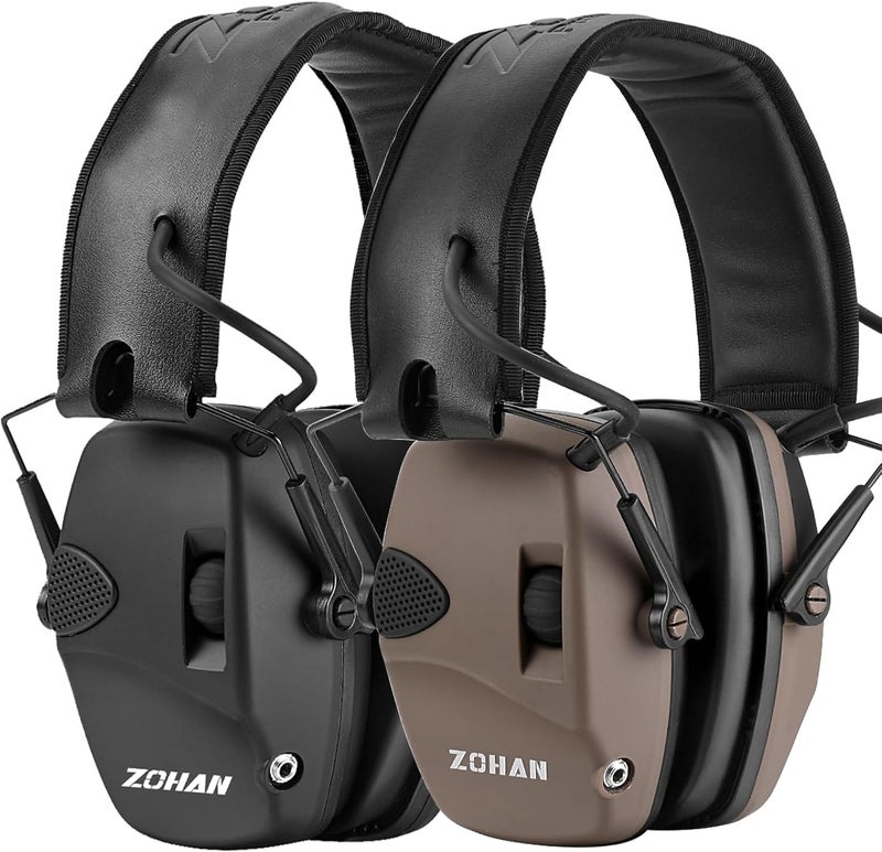 Zohan EM054 Electronic Ear Protection for Shooting Range with Sound Amplification Noise Reduction, Ear Muffs for Gun Range - Image 1