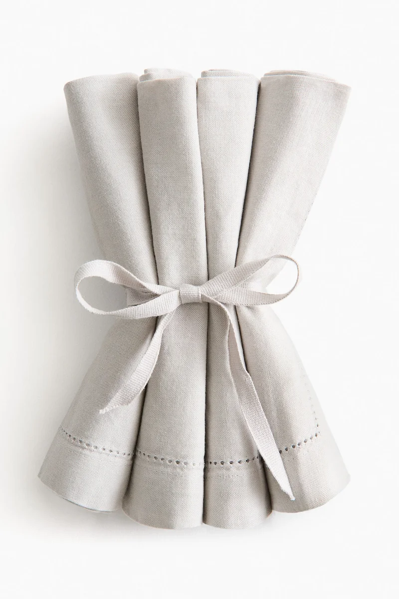 H&M 4-pack cotton napkins