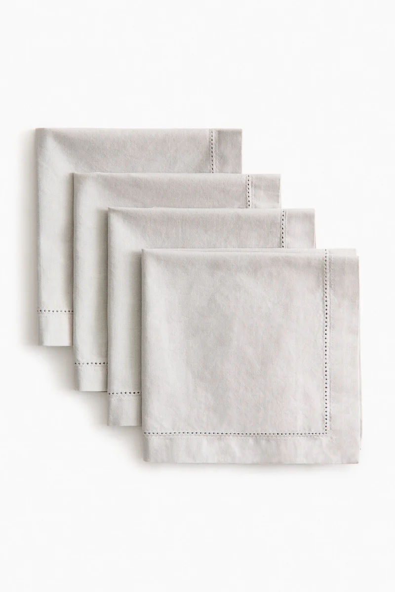 H&M 4-pack cotton napkins
