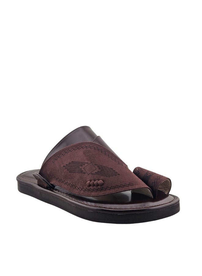 AL Fanoos Men's Arabic Toe Sandal Al Fanoos Classic Dual-Texture Design - Image 4