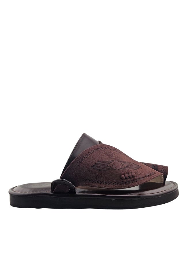 AL Fanoos Men's Arabic Toe Sandal Al Fanoos Classic Dual-Texture Design - Image 3