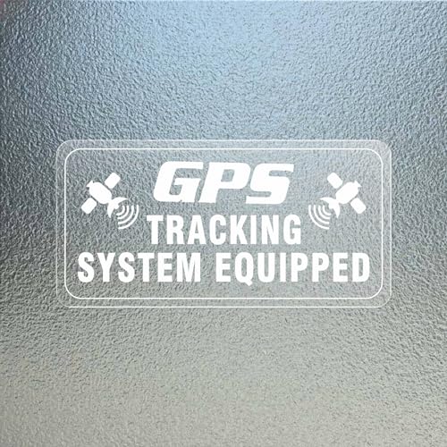 YIKIADA GPS Tracking System Equipped Car Sticker 4 2 Inches Self Adhesive Vinyl Vehicle Windows Safety Warning Decals AntiTheft Waterproof Door Cling 10 Pack - Image 1