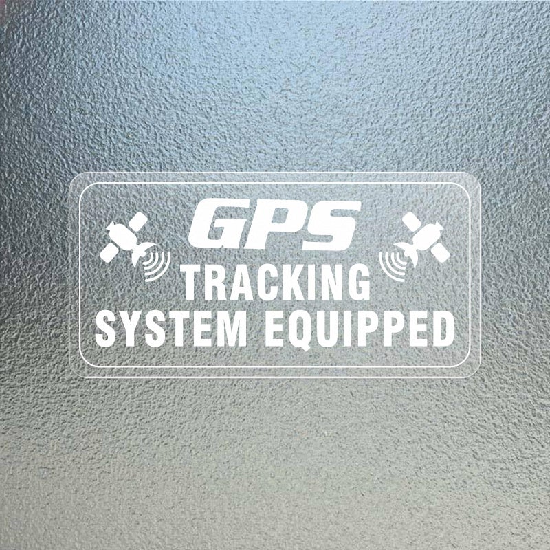 YIKIADA GPS Tracking System Equipped Car Sticker 4 2 Inches Self Adhesive Vinyl Vehicle Windows Safety Warning Decals AntiTheft Waterproof Door Cling 10 Pack - Image 3