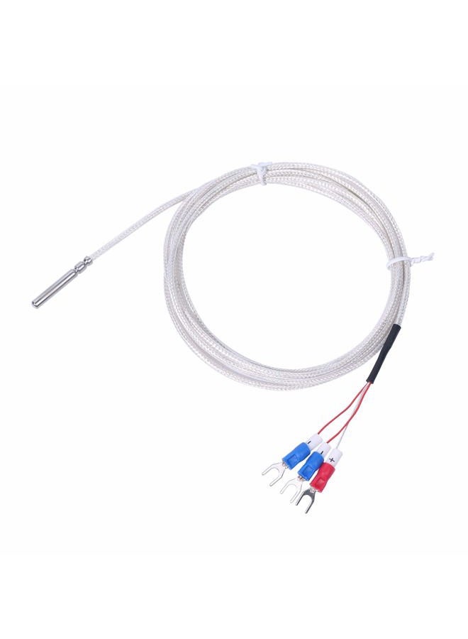 Jaybva RTD Pt100 Temperature Sensor Probe, Waterproof Stainless Steel Thermistor Three Wire High Precise Accuracy Range:-50 to 200 2m Wire - Image 5