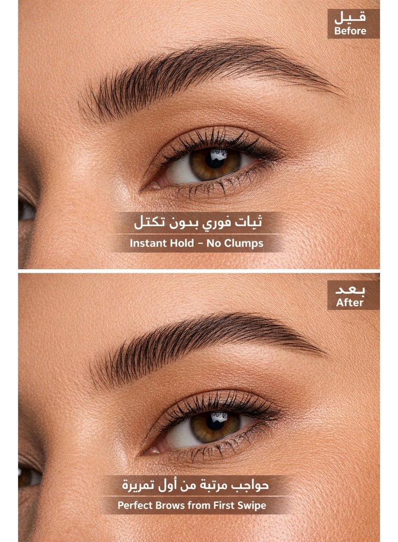 REFY Original Brow Sculpt Mascara Gel – Mini 3ml | Professional Hold, No Flaking with Dual-Ended Brush - Image 2