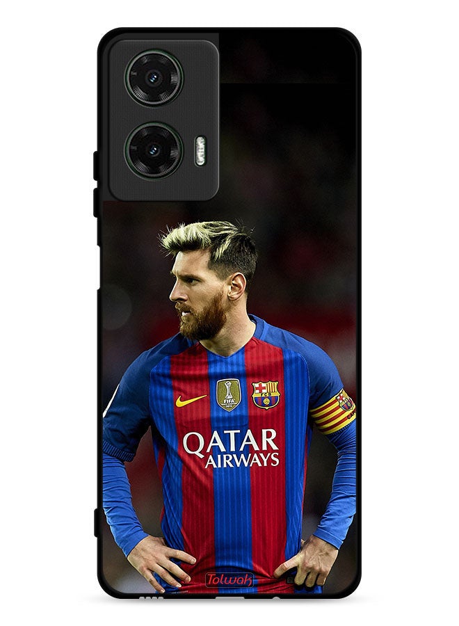 Tolwak غطاء حماية موتورولا موتو G35 5G ميسي برشلونة - Image 1