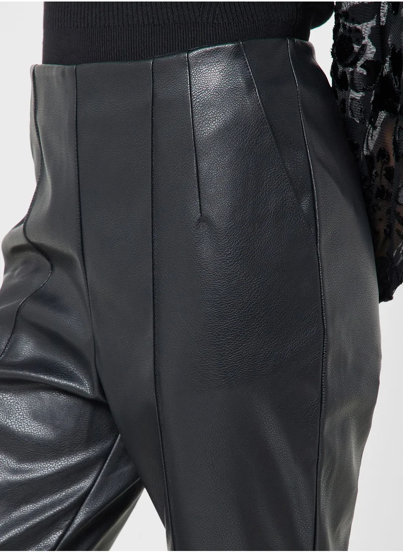 French Connection High Waist Pu Pants